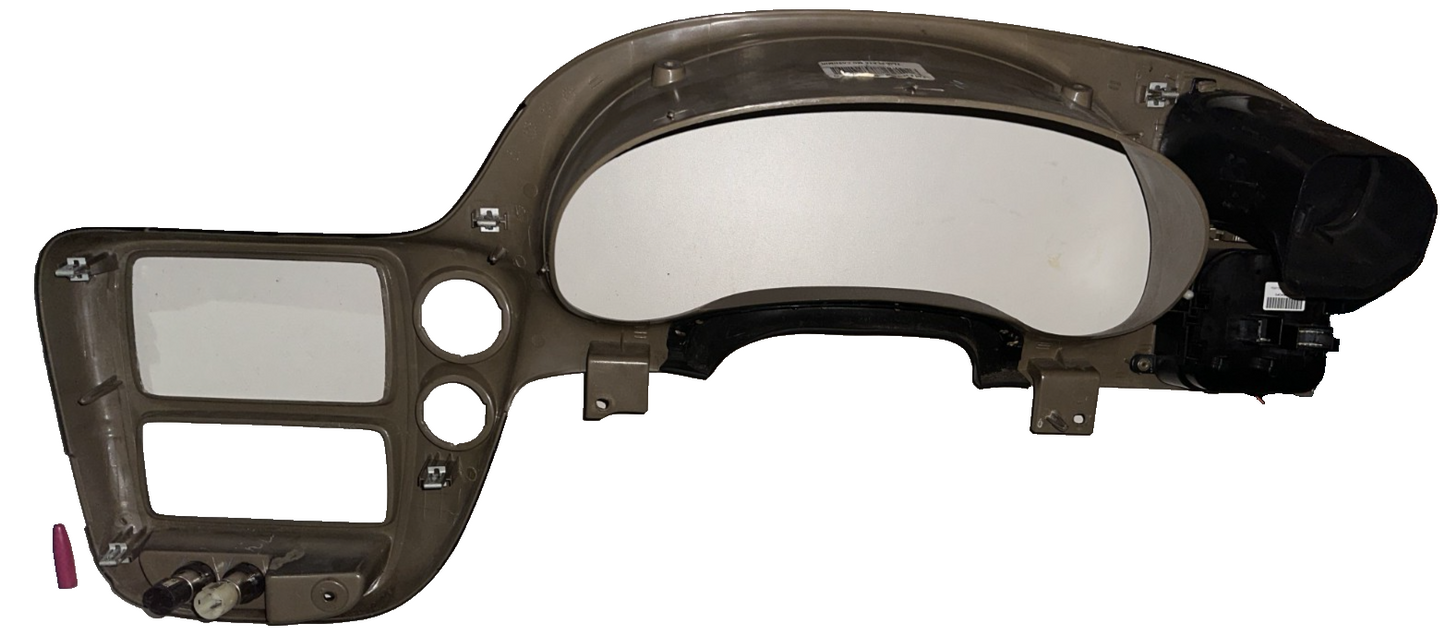 02-09 Chevy Trailblazer Dash Instrument Cluster Gauges Bezel Trim OAK Brown OEM