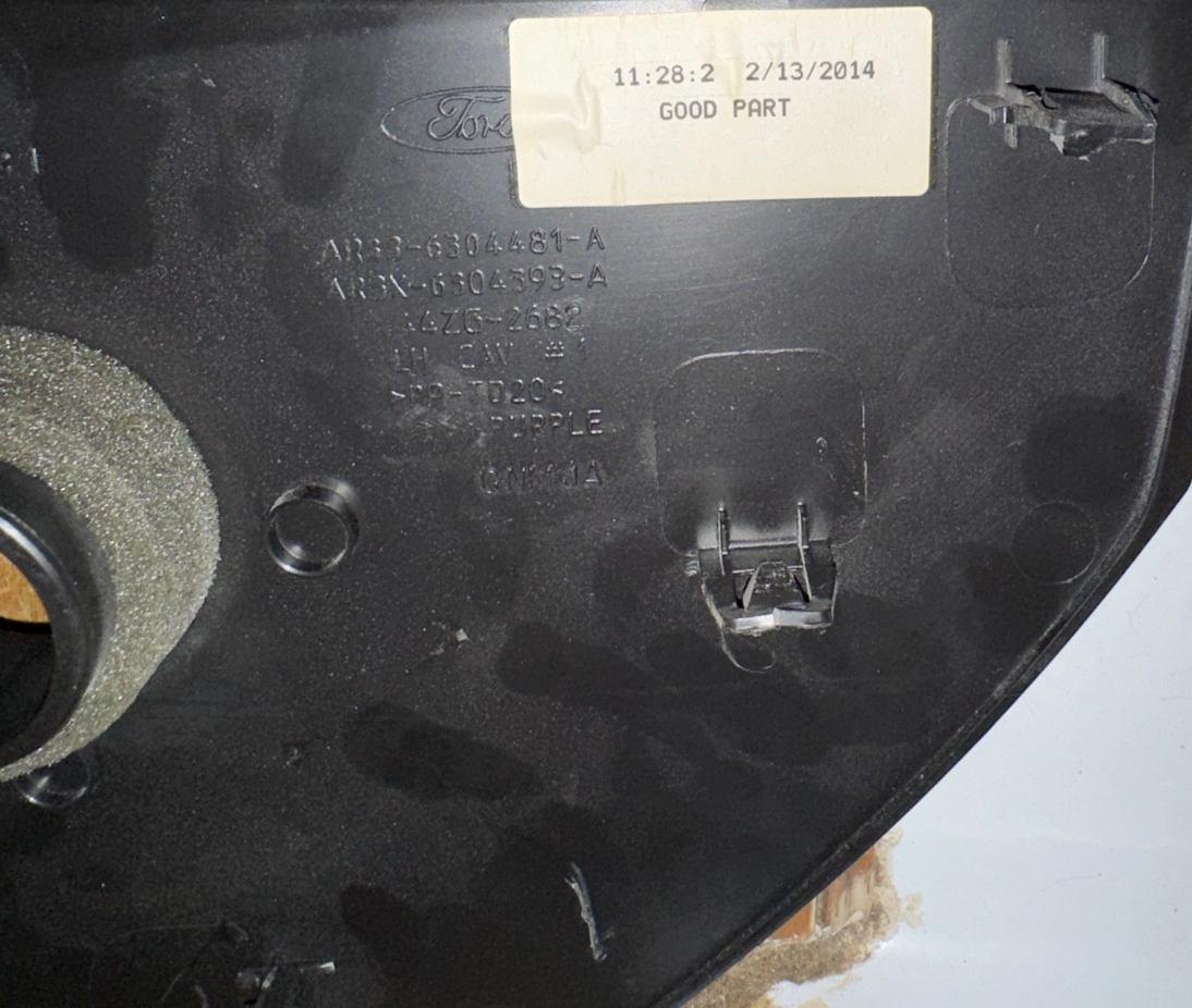 10-14 Mustang Panels Dash-Side Panel Interior Trim Black Pair LH RH OEM