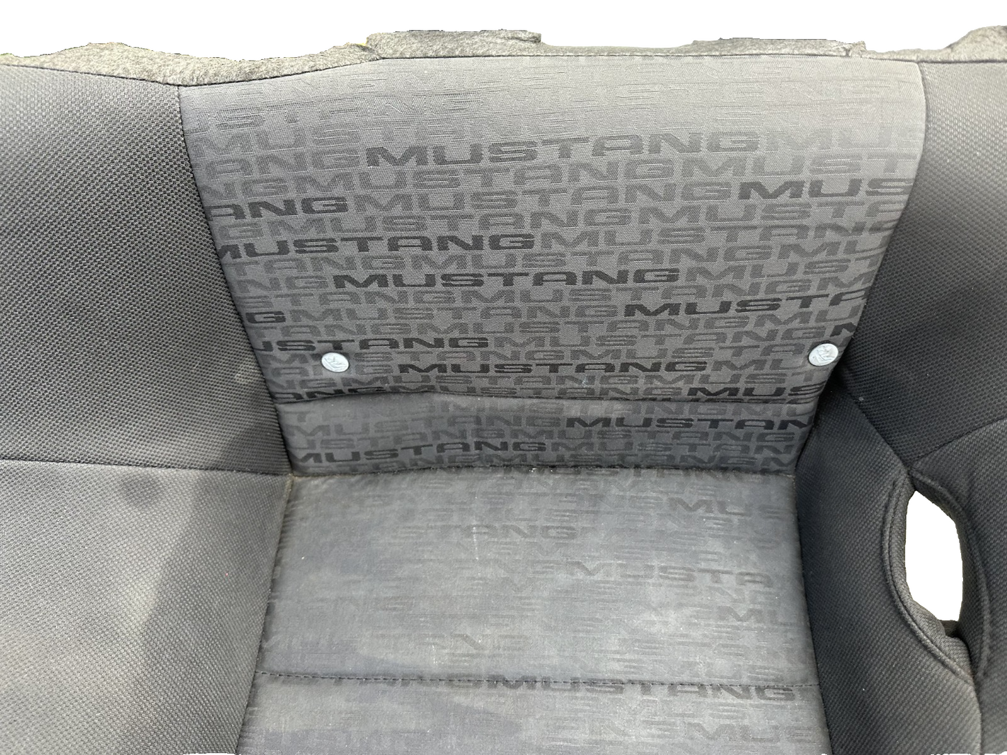 05-09 Ford Mustang Charcoal Black Cloth Rear Seat Complete No Brackets V6 OEM