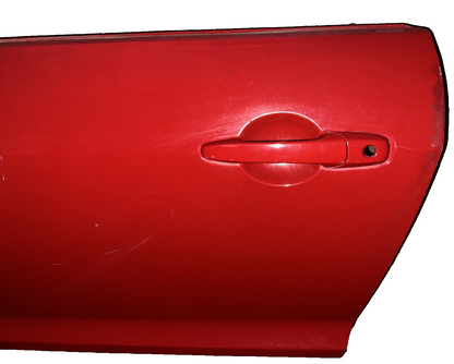 05-09 Ford Mustang Coupe Door Shell Bright Red W/ Stripe OEM LH Driver