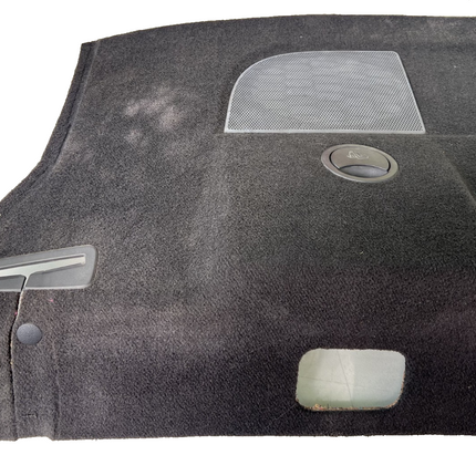 05-09 Ford Mustang Upper Trunk Rear Deck Carpet Black Speaker Trim Panel OEM
