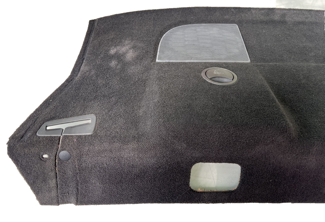 05-09 Ford Mustang Upper Trunk Rear Deck Carpet Black Speaker Trim Panel OEM