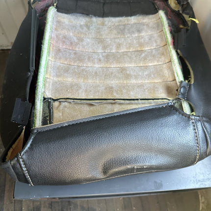 10-14 Mustang V6/GT Passenger Lower Seat Skin Cover Black Leather RH Used