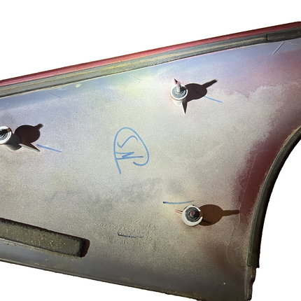 99-04 Ford Mustang Coupe Quarter Window Sail Panels Dark Red LH RH Pair OEM