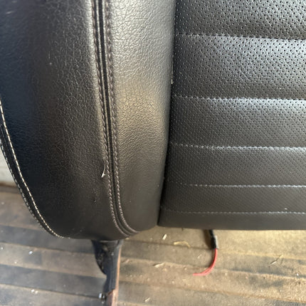 10-14 Ford Mustang Front Right RH Passenger Black Upper Seat Back Leather OEM