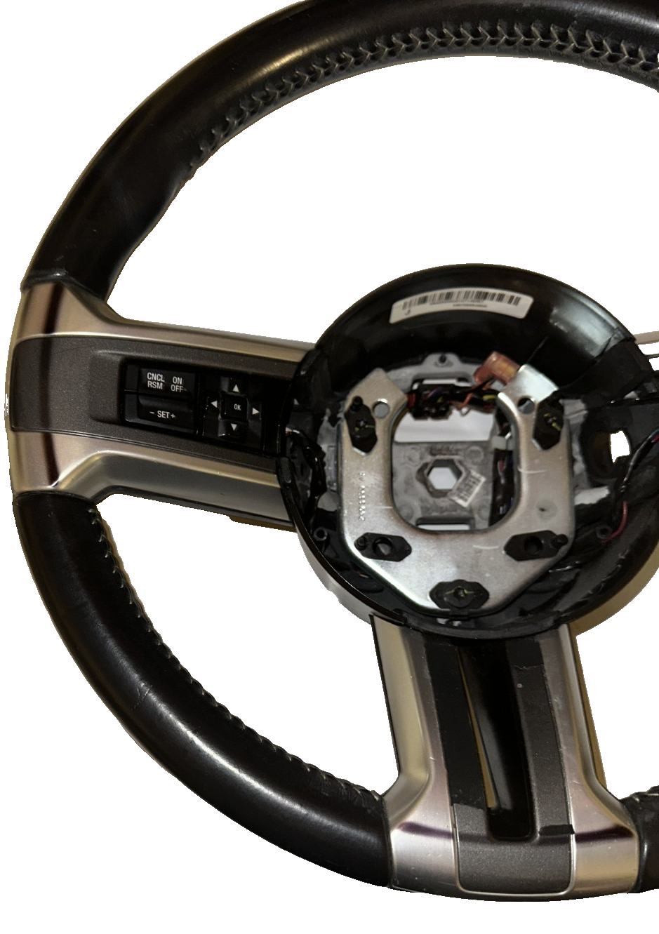 10-14 Ford Mustang Premium Leather Steering Wheel OEM W/ Switches And Wiring