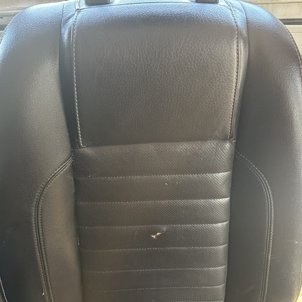 10-14 Ford Mustang Front Right RH Passenger Black Upper Seat Back Leather OEM