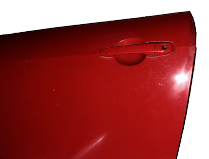 05-09 Ford Mustang Coupe Door Shell Bright Red W/ Stripe OEM LH Driver
