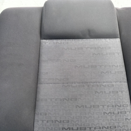 05-09 Ford Mustang Charcoal Black Cloth Rear Seat No Brackets V6 Pattern OEM