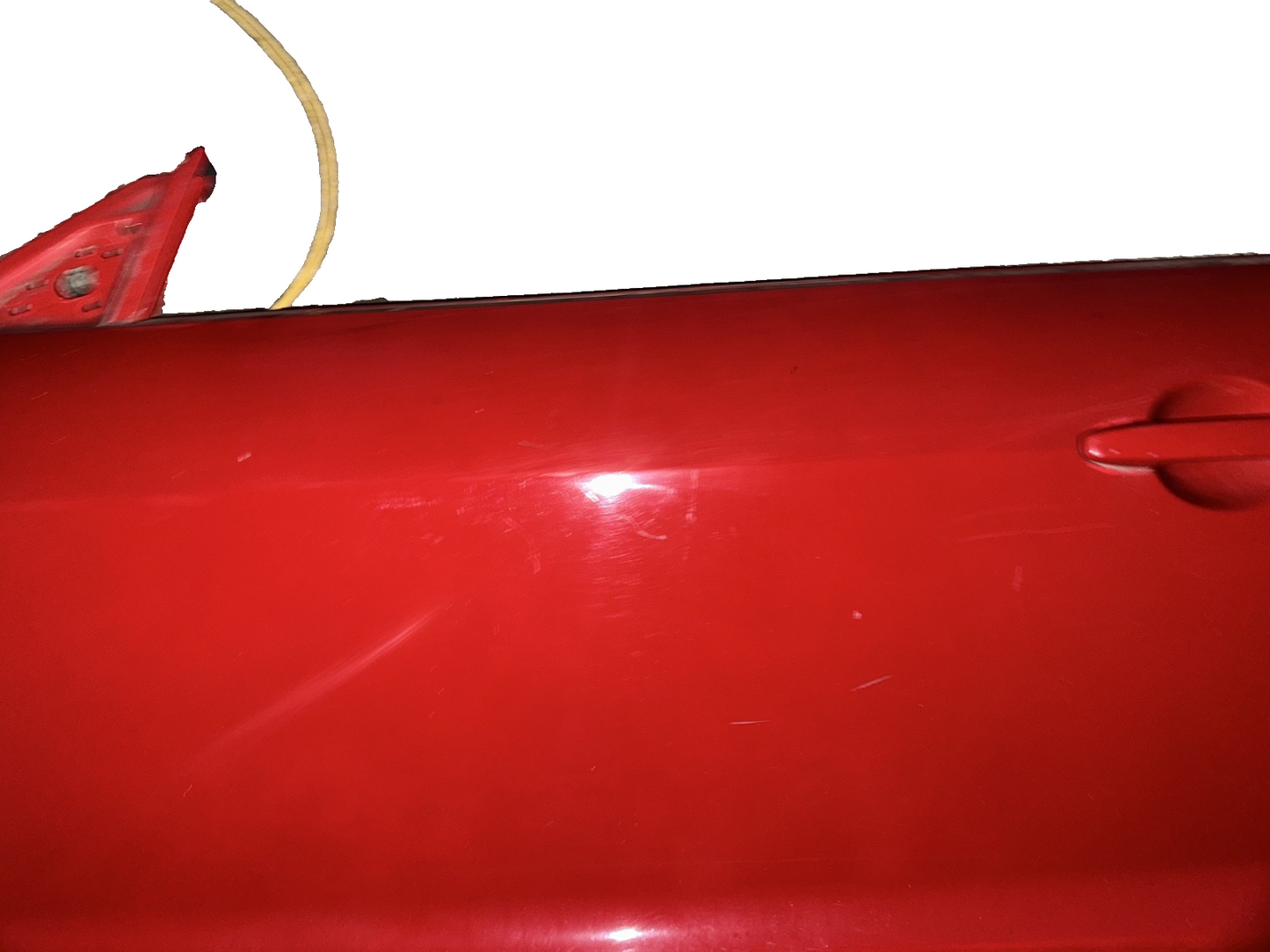 05-09 Ford Mustang Coupe Door Shell Bright Red W/ Stripe OEM LH Driver