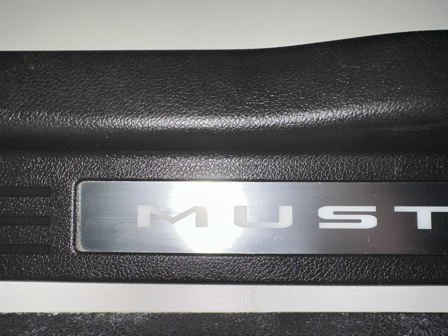 10-14 Ford Mustang Door Sill Trim Premium myColor Black RH LH Pair Set OEM