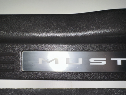 10-14 Ford Mustang Door Sill Trim Premium myColor Black RH LH Pair Set OEM