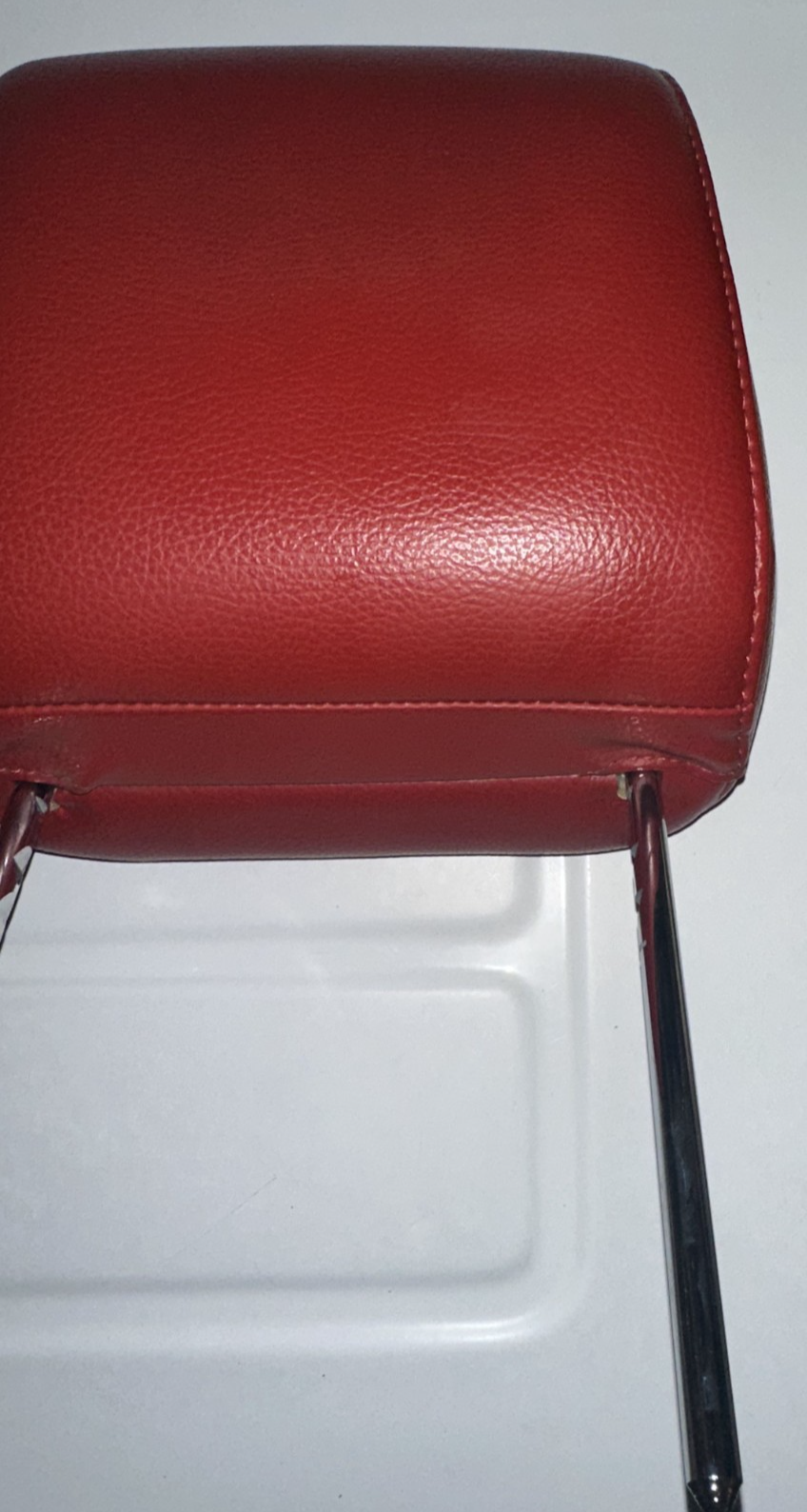 05-09 Ford Mustang Front Seat Head Rest Red Leather OEM