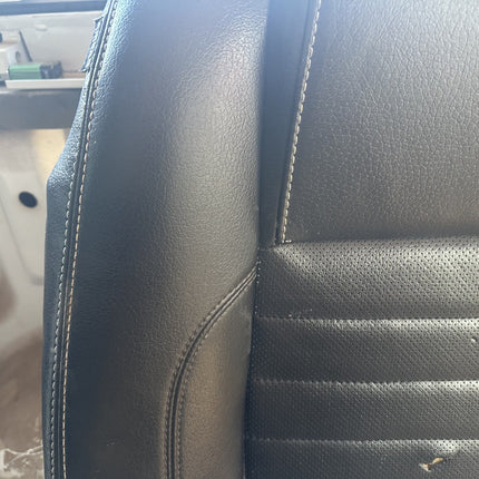 10-14 Ford Mustang Front Right RH Passenger Black Upper Seat Back Leather OEM