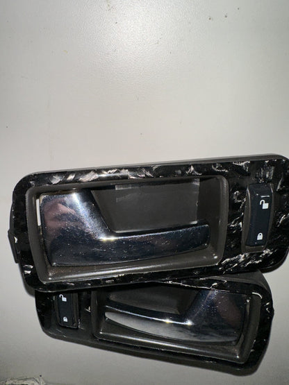 10-14 Ford Mustang LH RH Driver Passenger Pair Interior Chrome Door Handles OEM