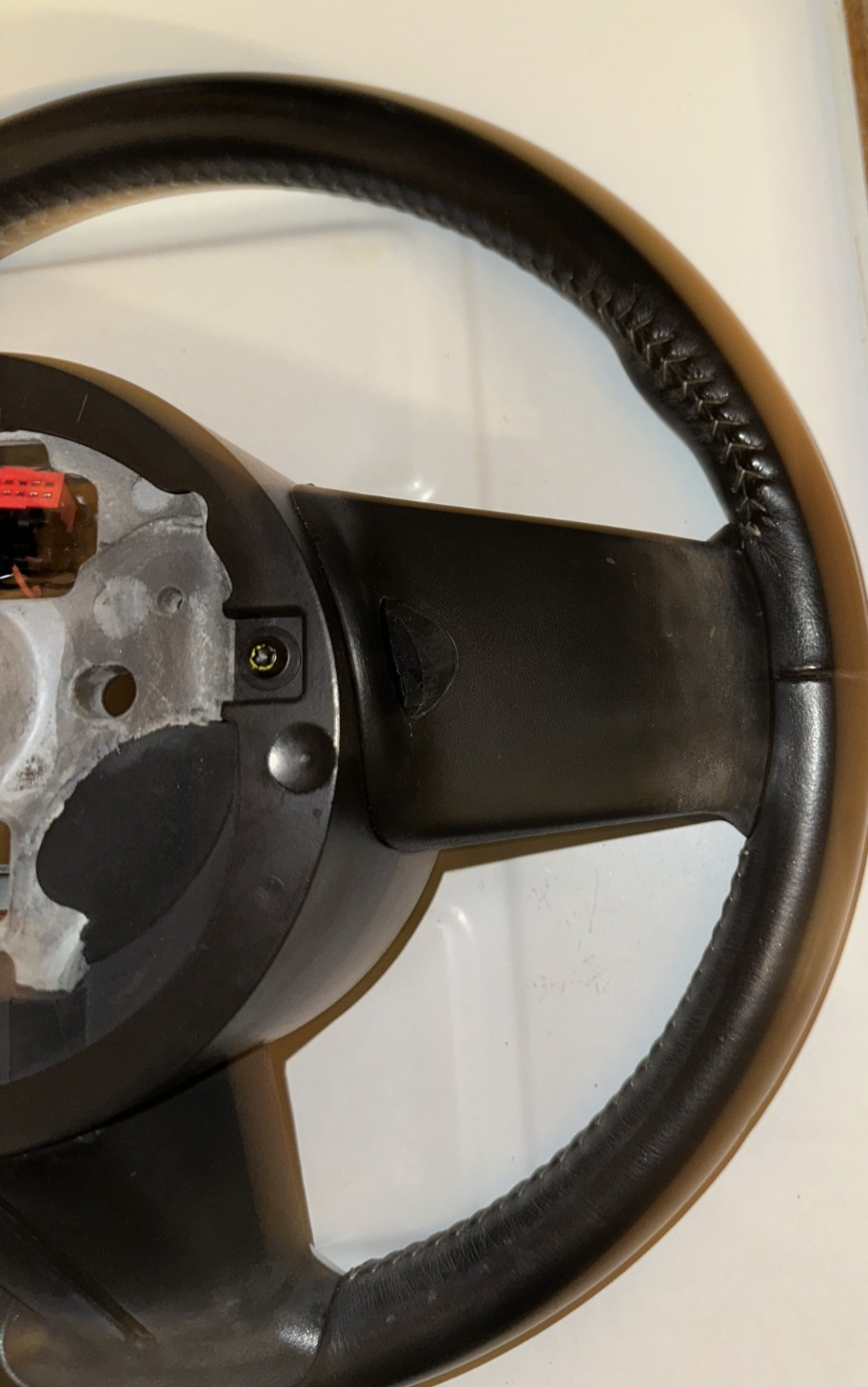 10-14 Ford Mustang Premium Leather Steering Wheel OEM W/ Switches And Wiring