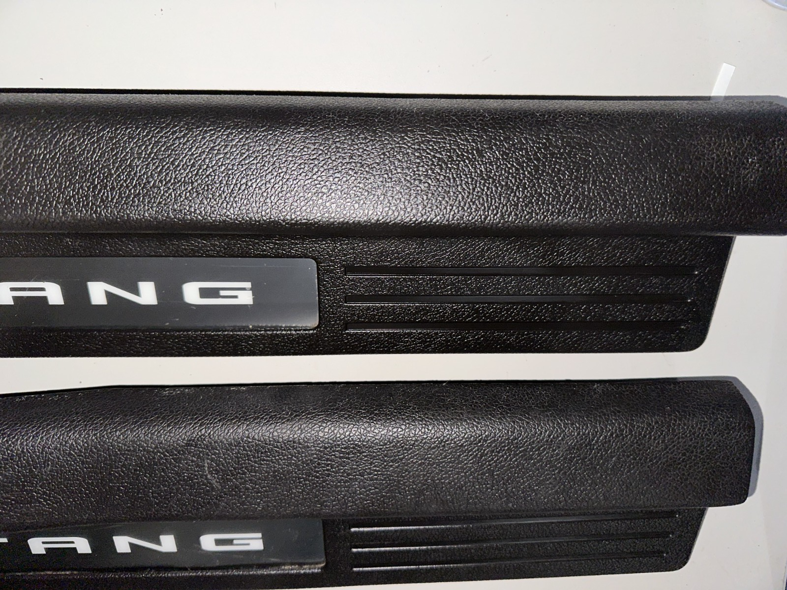 10-14 Ford Mustang Door Sill Trim Premium myColor Black RH LH Pair Set OEM