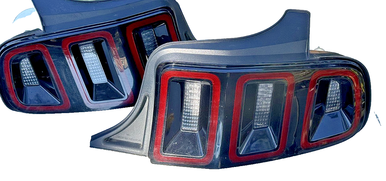 13-14 Ford Mustang Style Taillights Tail Lamps With Wiring Pair LH RH OEM