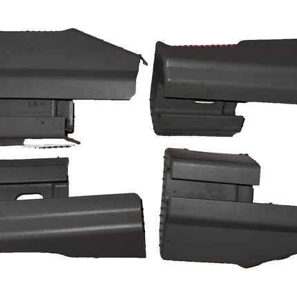 05-09 Ford Mustang Trim Panels Rear Seat Rail ALL 4 Cover Pair OEM Dove Gray