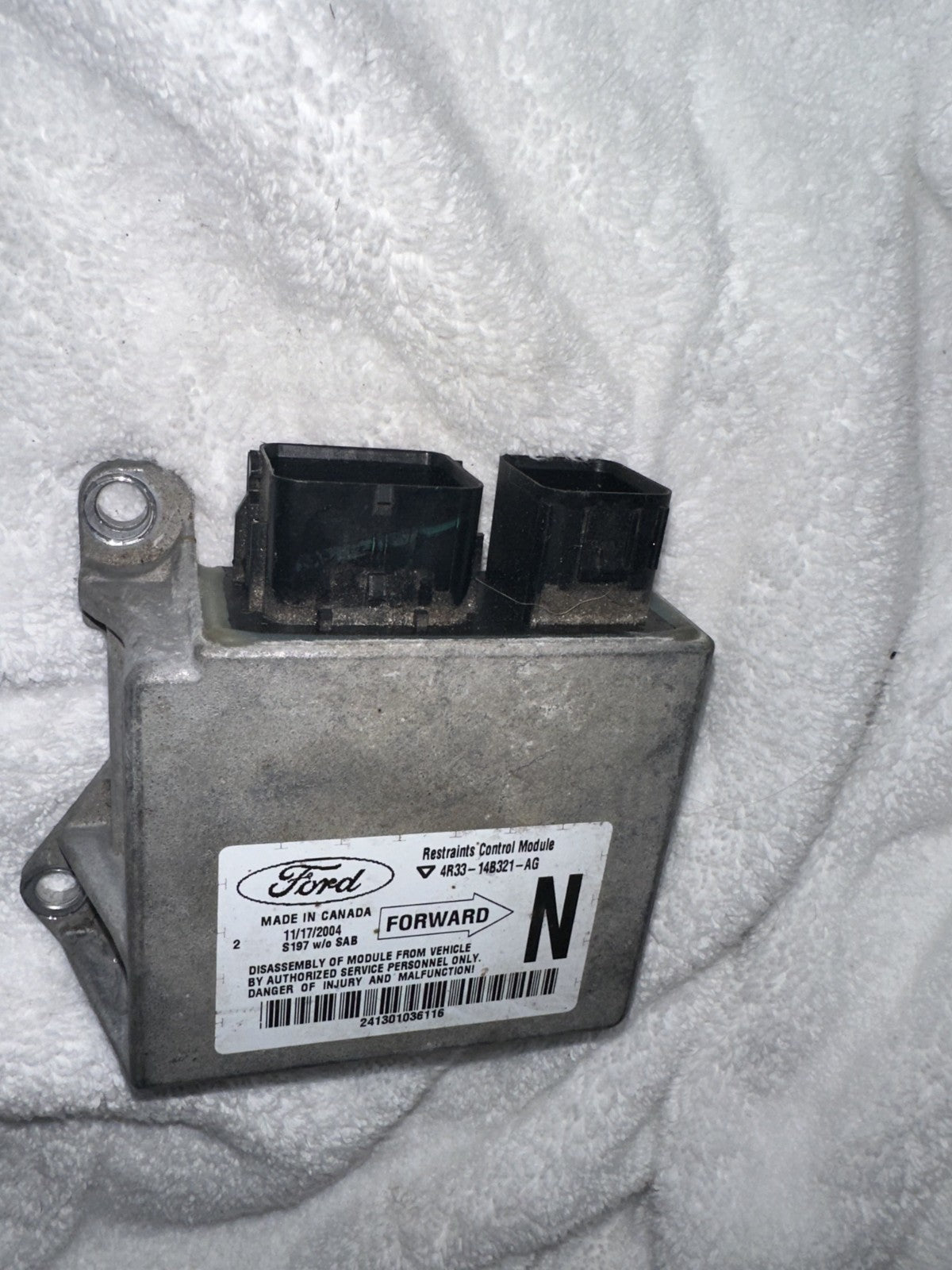 05-06 Ford Mustang Chassis Restraints Control Module Body Control OEM Code N
