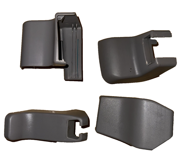 02-06 Toyota Camry Trim Panels Rear Seat Rail ALL 4 Cover Pair OEM Gray