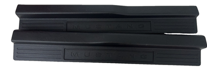 05-09 Ford Mustang Door Sill Trim Base Matte Black RH LH Pair Set OEM