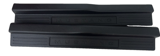 05-09 Ford Mustang Door Sill Trim Base Matte Black RH LH Pair Set OEM