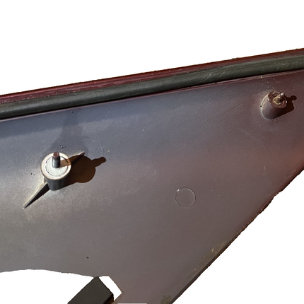 99-04 Ford Mustang Coupe Quarter Window Sail Panels Dark Red LH RH Pair OEM