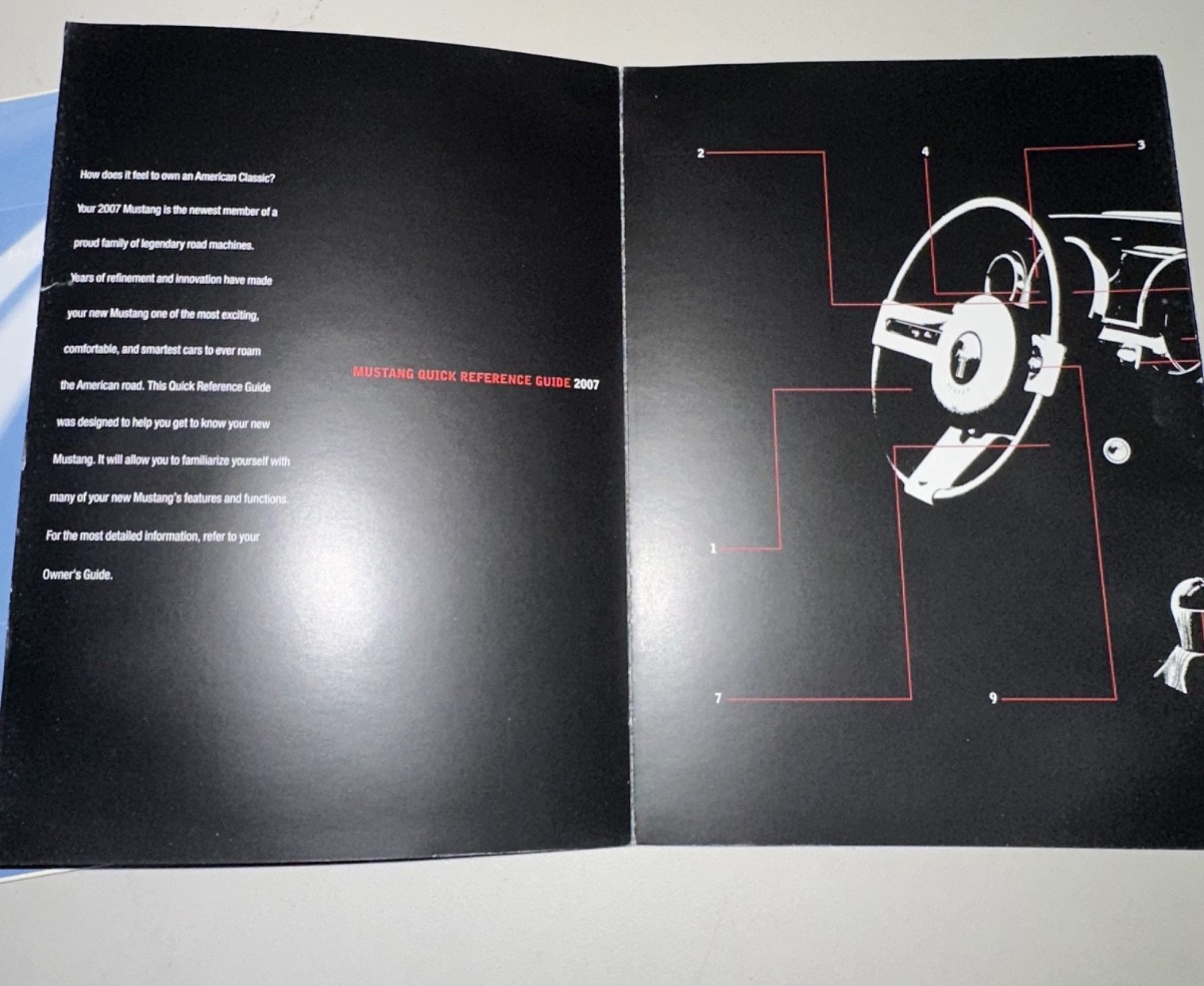 05-09 Ford Mustang Owner’s Manual With Book OEM - From 2005 Mustang