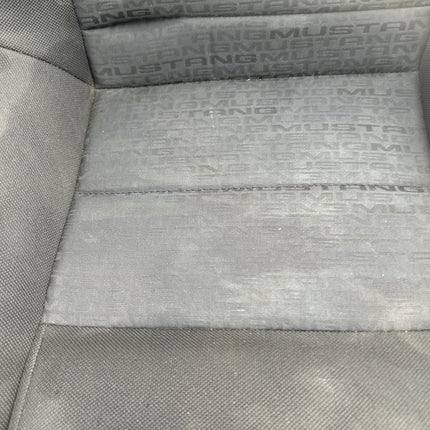 05-09 Ford Mustang Charcoal Black Cloth Rear Seat No Brackets V6 Pattern OEM