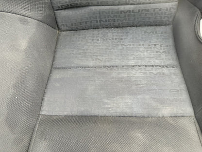 05-09 Ford Mustang Charcoal Black Cloth Rear Seat No Brackets V6 Pattern OEM