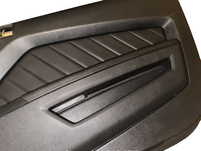 10-14 Mustang Door Panels Charcoal Black Pair LH RH Driver Passenger Side OEM
