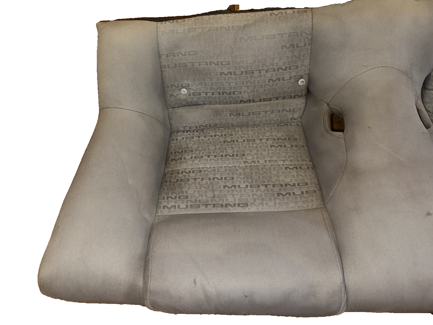 05-09 Ford Mustang Dove Grey Cloth Rear Seat Bottom OEM