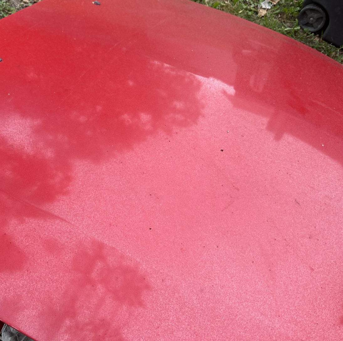 05-09 Ford Mustang Bright Red Hood Front W/ Hood Liner OEM