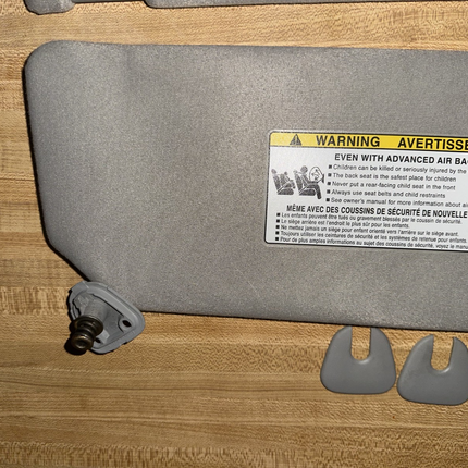 02-06 Toyota Camry Sun Visors Shades Covers Factory Gray OEM