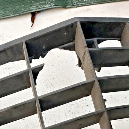 1969 OEM Ford Mustang Grille Black Original Ford W/ Bracket