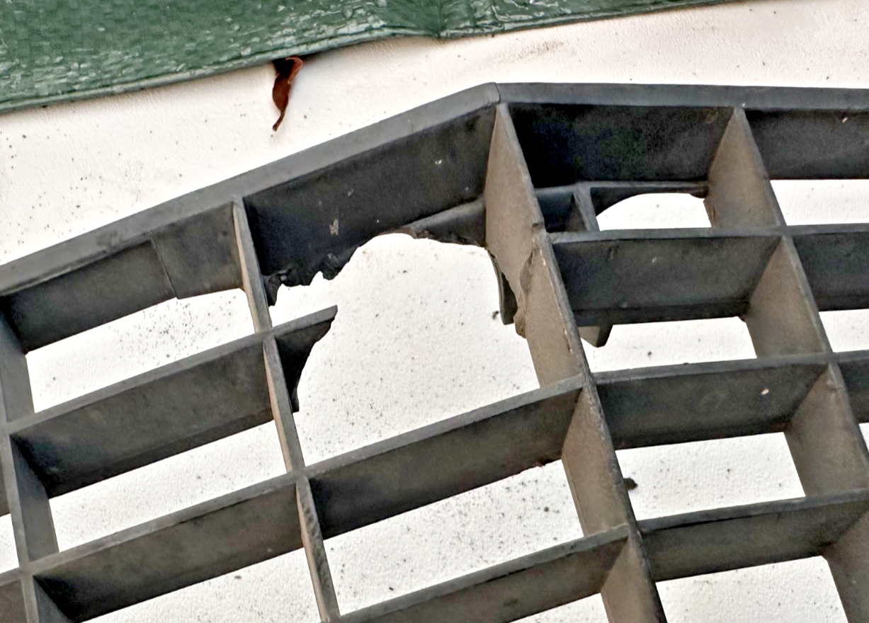 1969 OEM Ford Mustang Grille Black Original Ford W/ Bracket