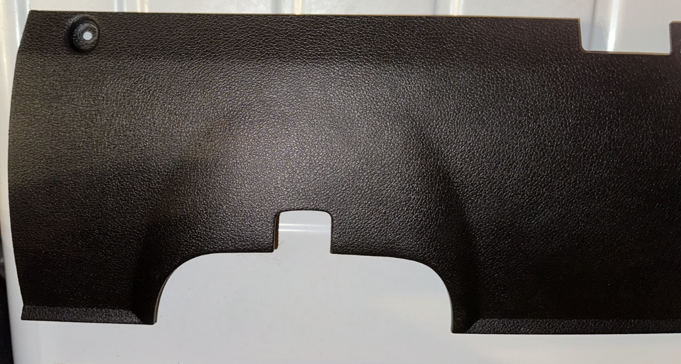 10-14 Ford Mustang Interior Knee Bolster Trim Panel Charcoal Black OEM