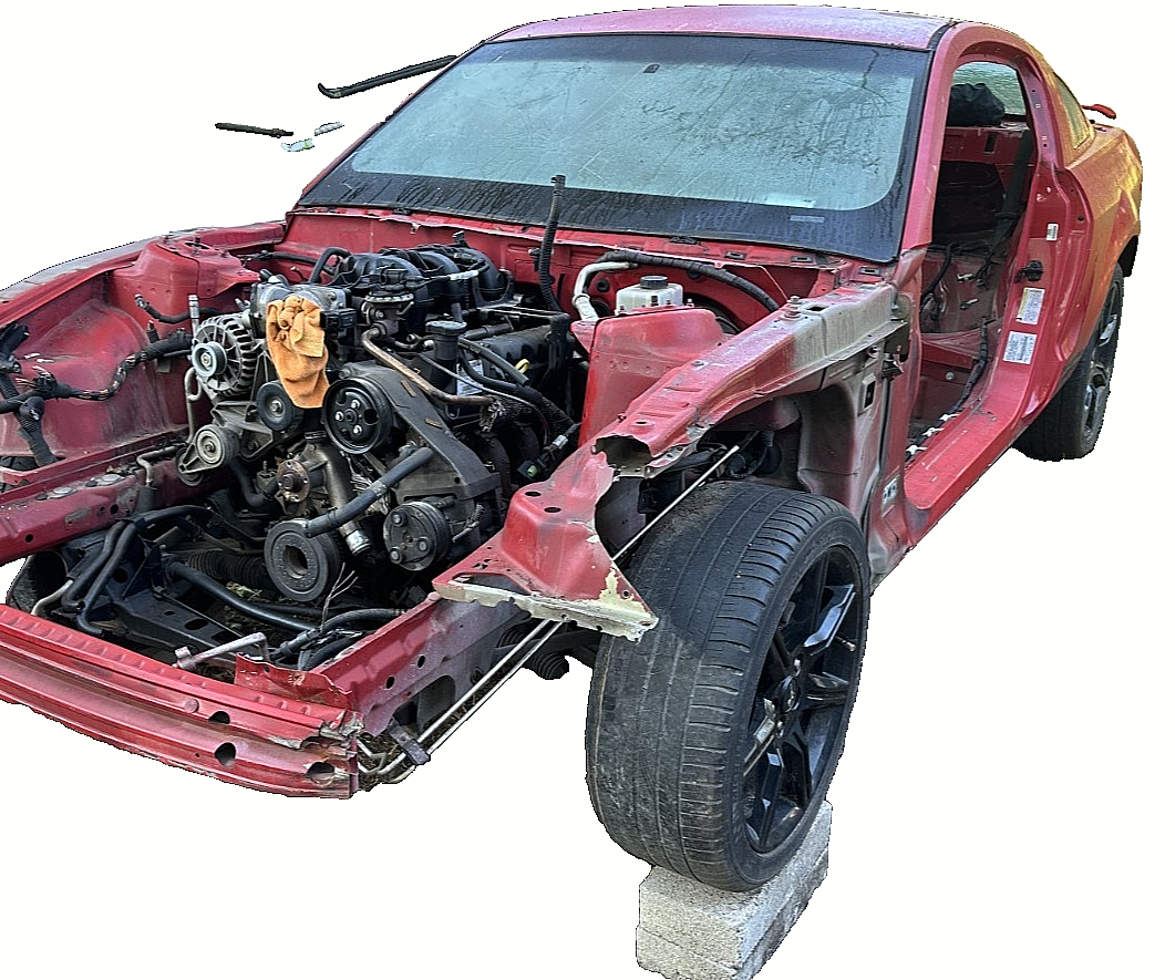 2005 Red Ford Mustang Coupe V6 4.0L Donor Vehicle W/ GREAT DRIVETRAIN & Title