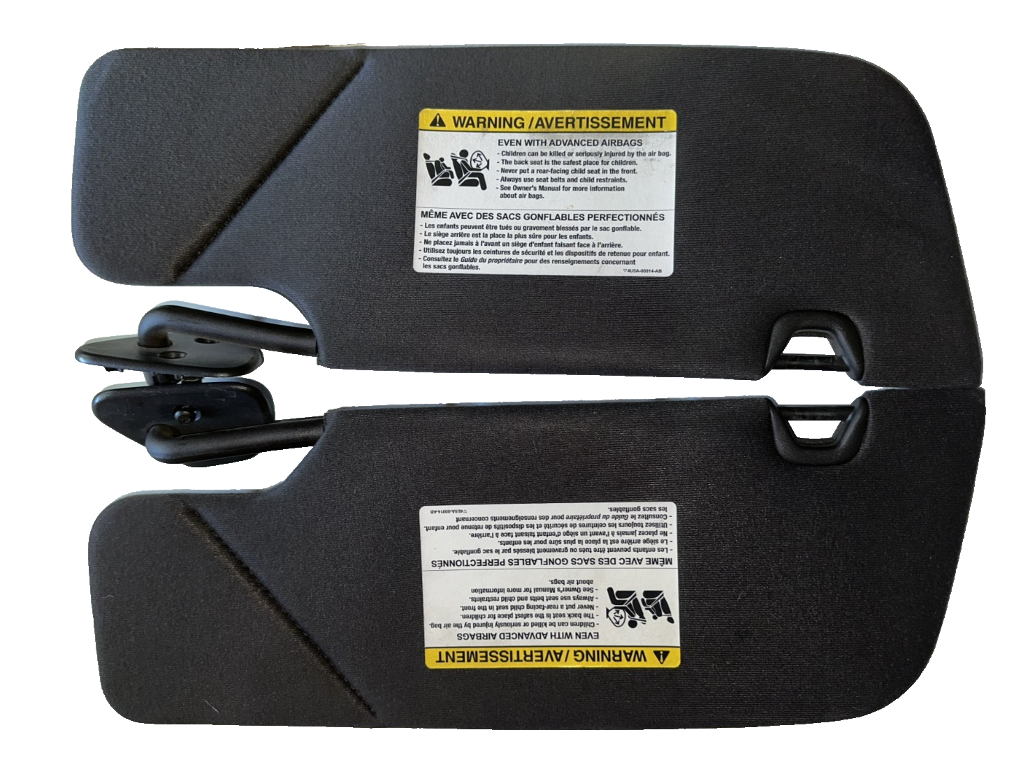 05-09 Ford Mustang Coupe Sun Visor RH LH Driver Passenger Side OEM Black Cloth