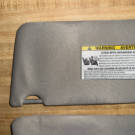 02-06 Toyota Camry Sun Visors Shades Covers Factory Gray OEM
