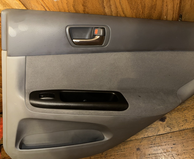 02-06 Toyota Camry Door Panel Light Gray RH Passenger Rear OEM