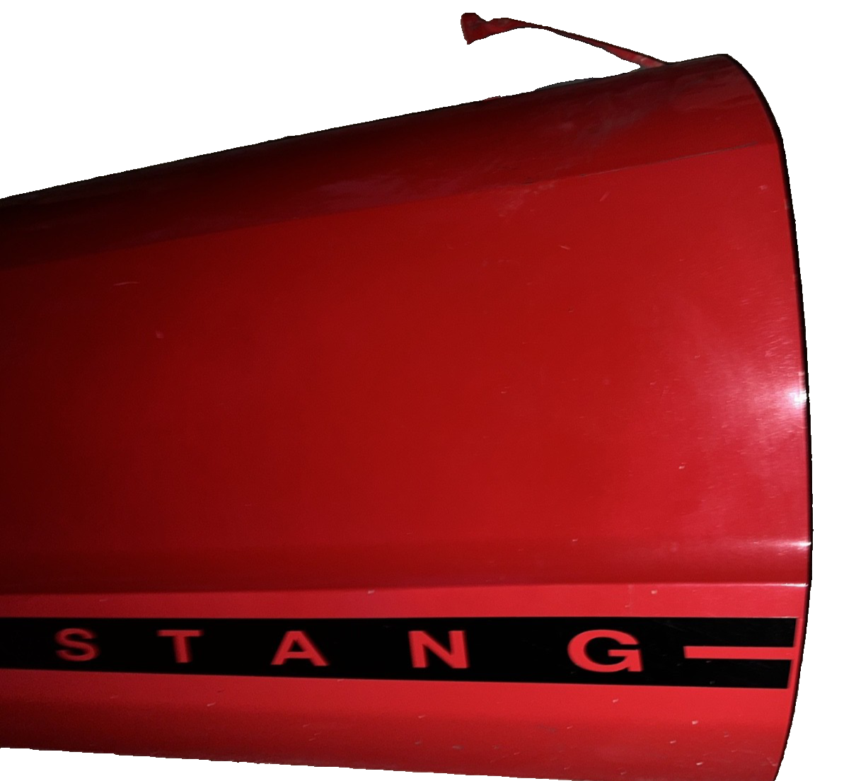 05-09 Ford Mustang Coupe Door Shell Bright Red W/ Stripe OEM RH Passenger