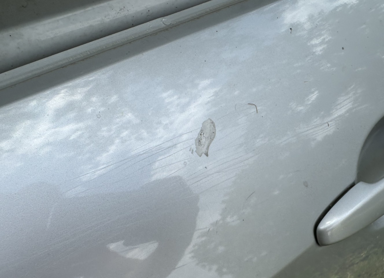 05-09 Ford Mustang Coupe Door Shell Silver Paint Code TL W/ Stripe OEM LH Driver