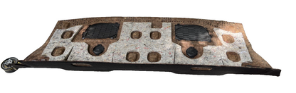 05-09 Ford Mustang Upper Trunk Rear Deck Carpet Black Speaker Trim Panel OEM