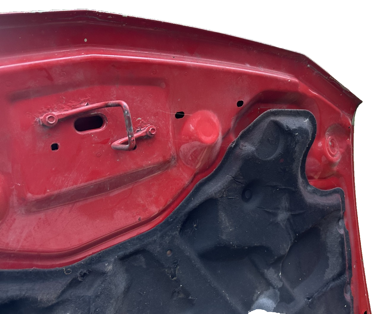 05-09 Ford Mustang Bright Red Hood Front W/ Hood Liner OEM