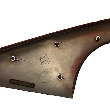 99-04 Ford Mustang Coupe Quarter Window Sail Panels Dark Red LH RH Pair OEM