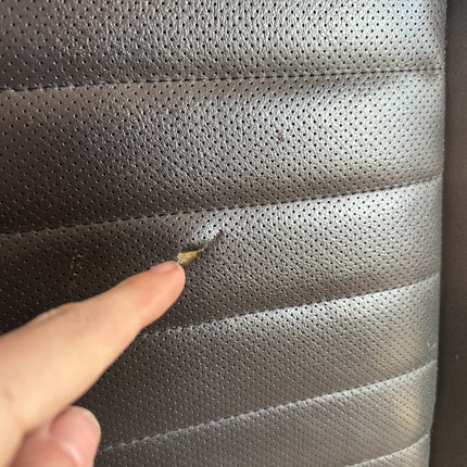 10-14 Ford Mustang Front Right RH Passenger Black Upper Seat Back Leather OEM