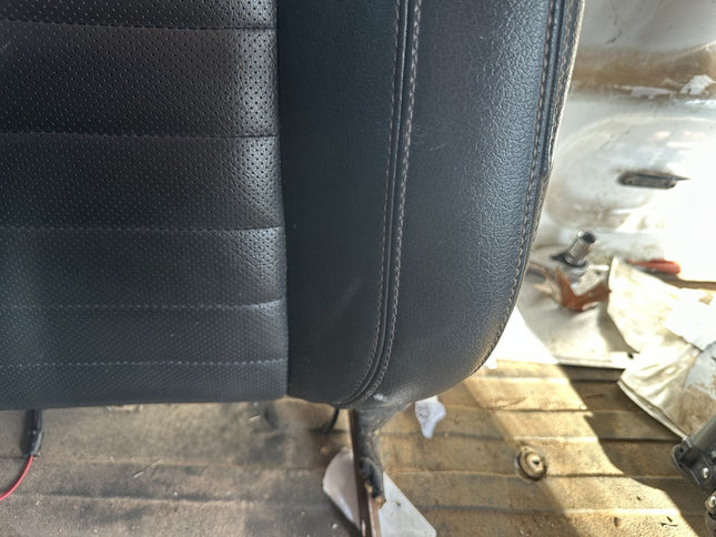 10-14 Ford Mustang Front Right RH Passenger Black Upper Seat Back Leather OEM