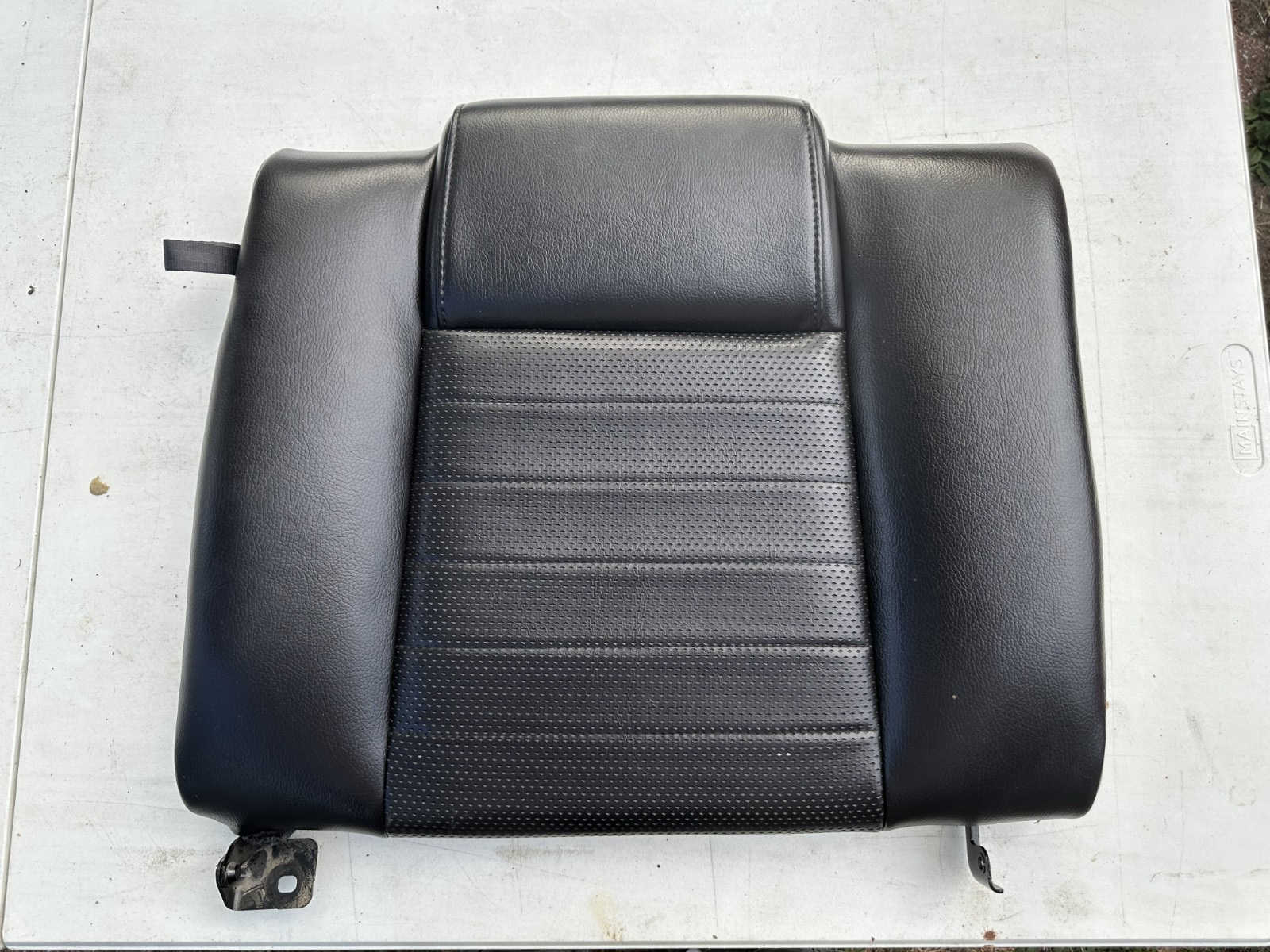 05-09 Ford Mustang Charcoal Black GT Leather Rear Seat Complete W/ Brackets OEM